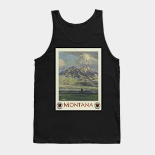 Vintage Travel Poster - Montana Tank Top